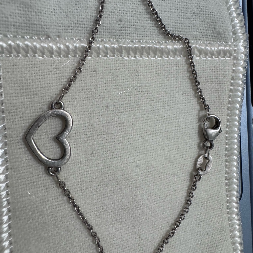 Avery Silver Heart Bracelet